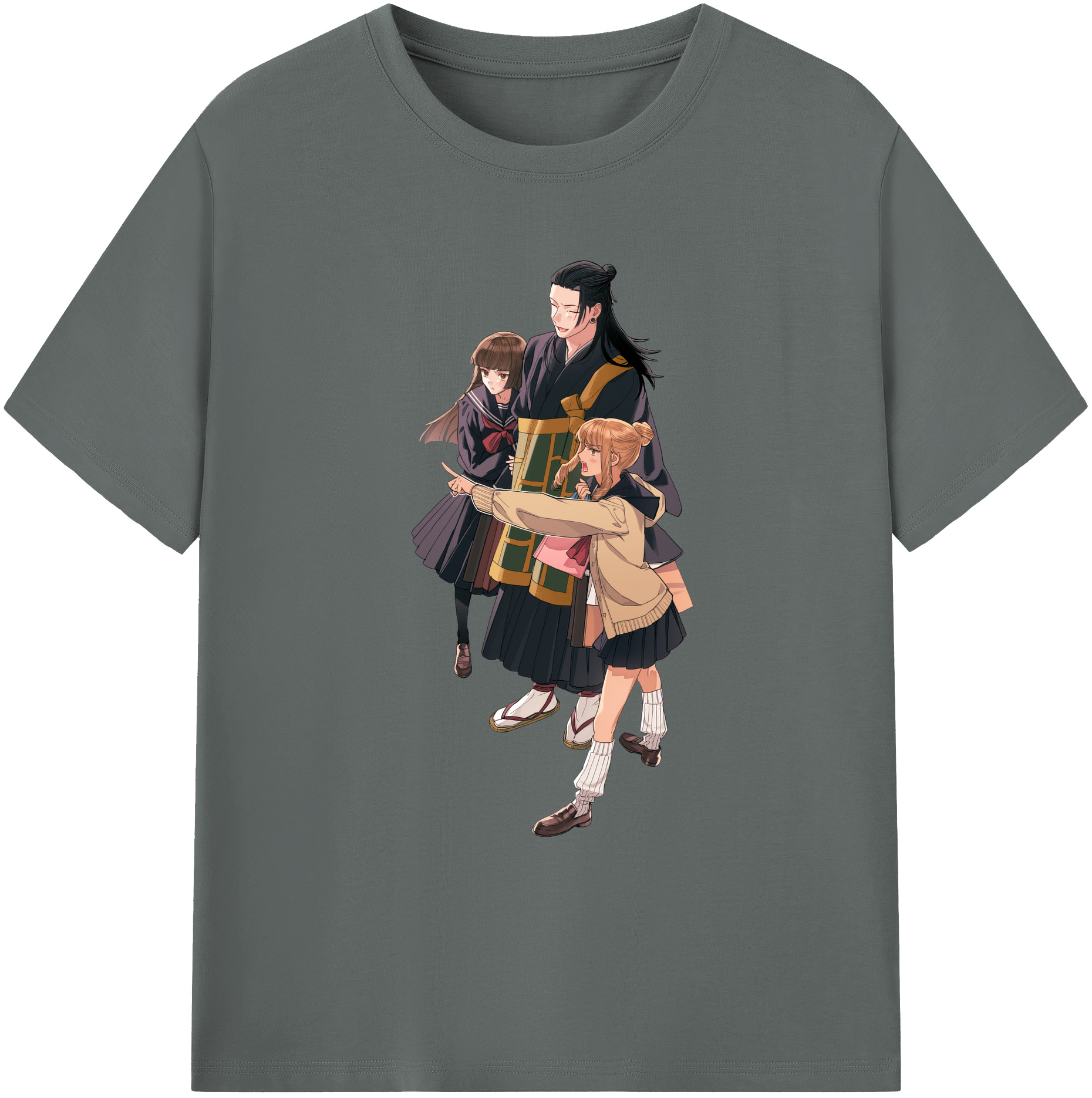 （画像用） 呪術廻戦 Jujutsu Kaisen 綿100％ メンズ半袖Tシャツ｜肌触りやわらか＆通気性